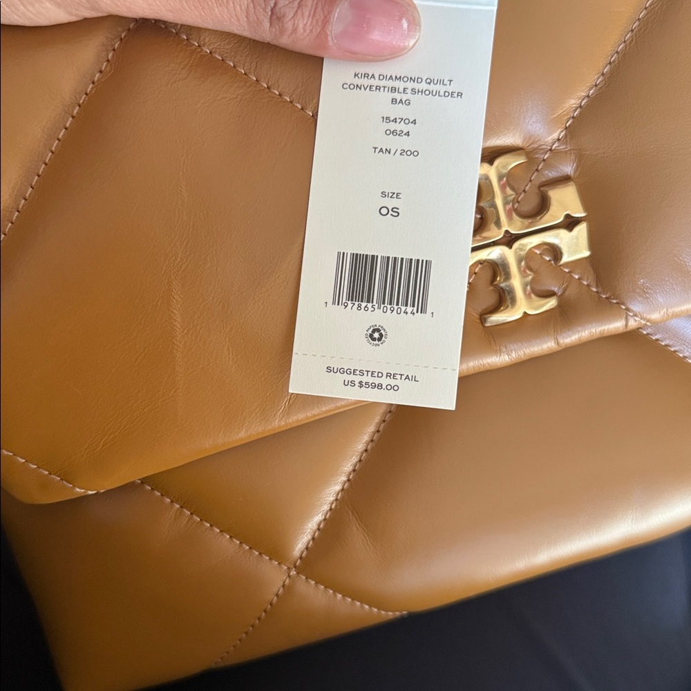 NWT, Tory Burch Women's Kira Diamond Quilt Convertible Shoulder Bag - Picture 6 of 14